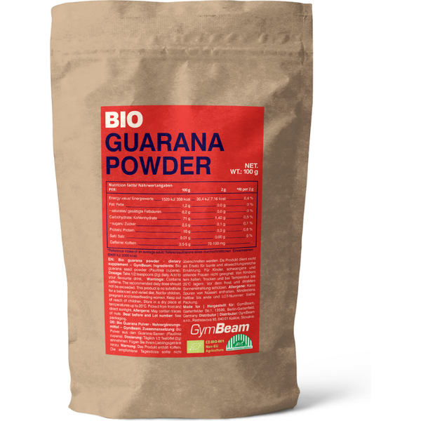 GymBeam BIO Guarana w Proszku 100 g