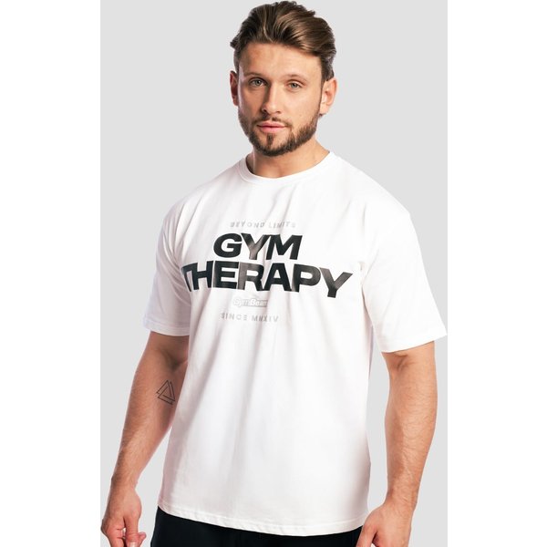 GymBeam Koszulka Gym Therapy White M