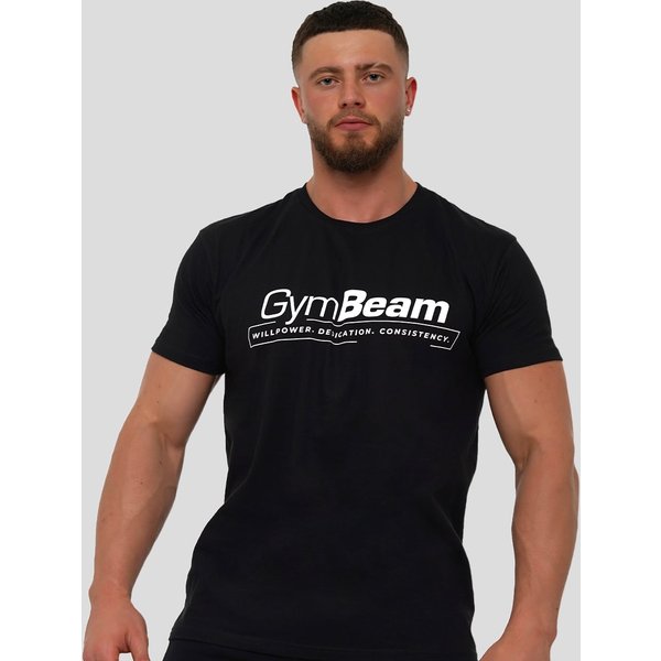 GymBeam Koszulka Willpower Black M