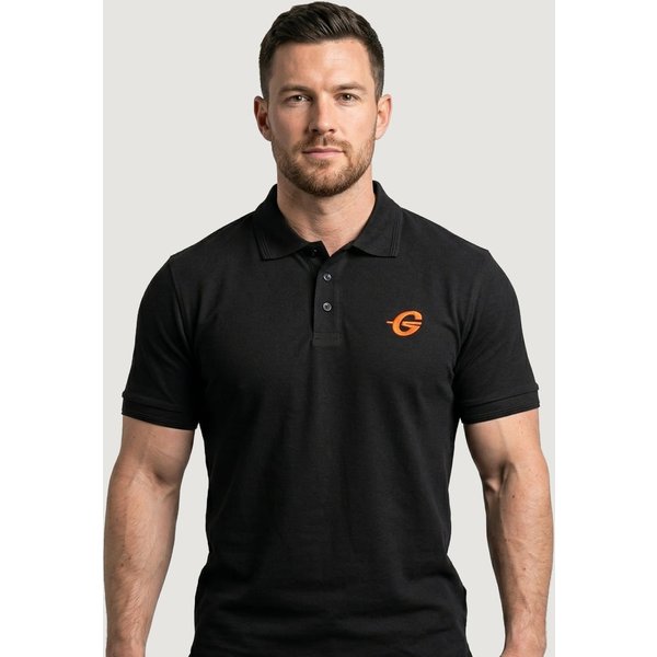 GymBeam Koszulka Polo Black S