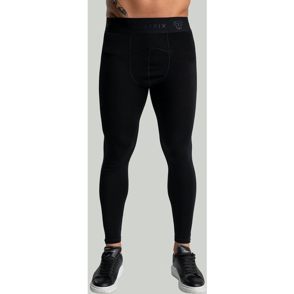 STRIX Męskie legginsy MERINO I Black L