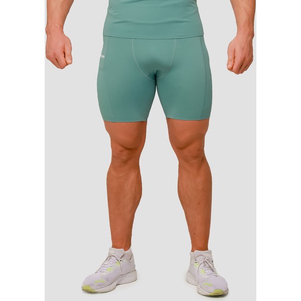 GymBeam Kompresyjne Szorty Mid Blue S