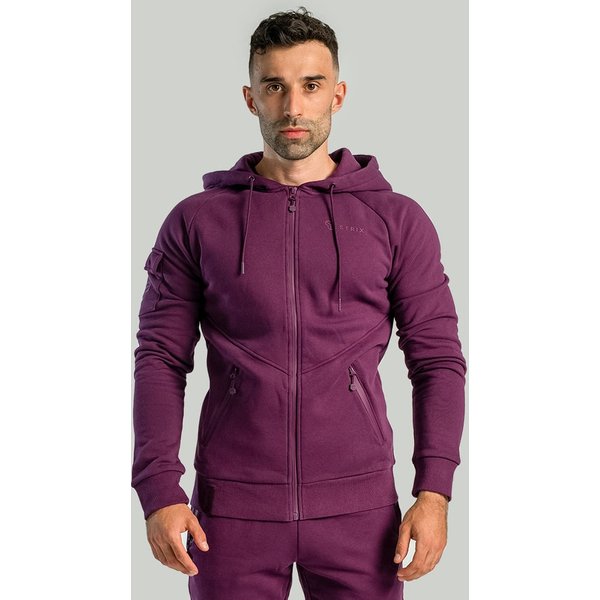 STRIX Bluza z kapturem na zamek Nova Plum S