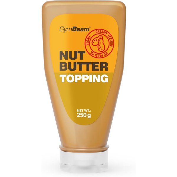 GymBeam Polewa z masła orzechowego 250 g