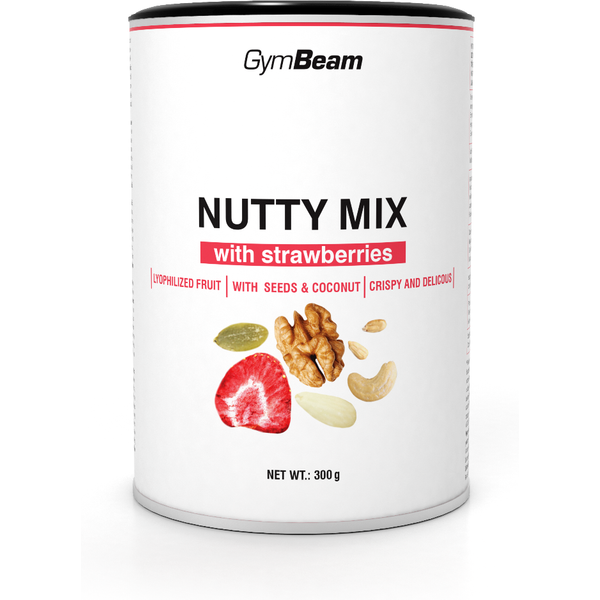 GymBeam Mieszanka orzechowa z truskawkami Nutty Mix 300 g