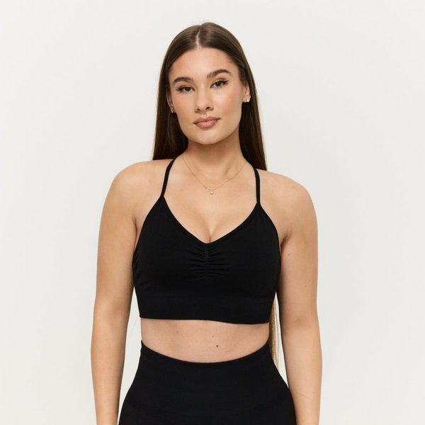 GymBeam Biustonosz sportowy Sculpt Seamless Black M