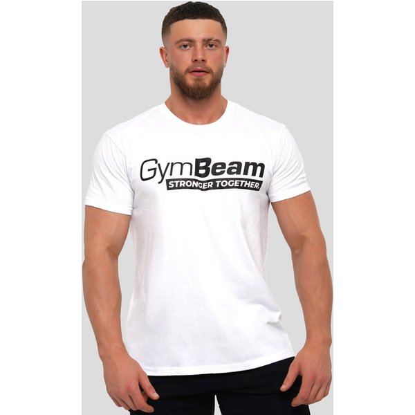 GymBeam Koszulka Stronger Together White L