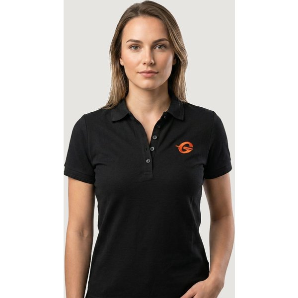 GymBeam Damska koszulka Polo Black M
