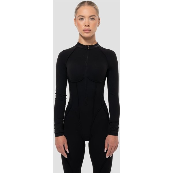 GymBeam Damski kombinezon Cosmo Zip-Up Black M