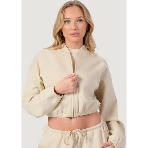 GymBeam Damska bluza Zip-Up NEO Almond S