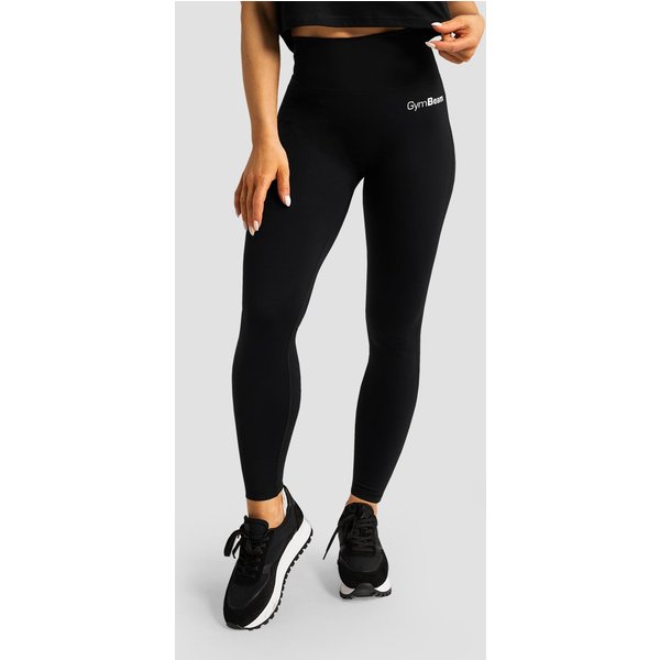 GymBeam Damskie legginsy z wysokim stanem Limitless Black M