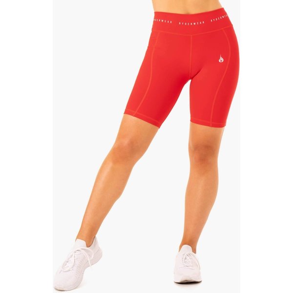 Ryderwear Damskie spodenki kolarskie z wysokim stanem Reflex Red L