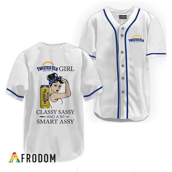 Twisted Tea Classy Sassy And A Bit Smart Assy Baseball Jersey-image