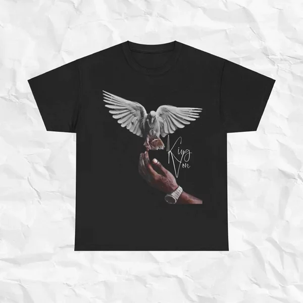 King Von Shirt, Rapper Hip Hip Shirt, Concert Merch, O Block, King Von Graphic T-image
