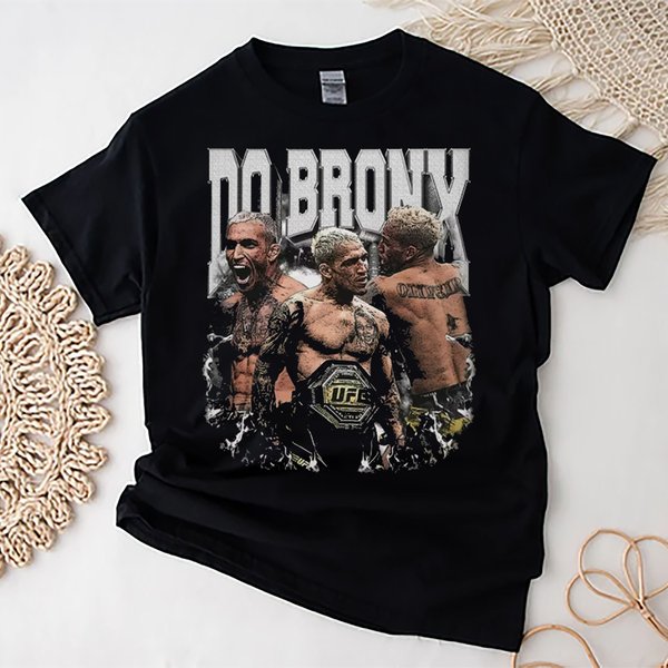 Charles Oliveira Shirt, Charles Oliveira Do Bronx Bootleg 90S Style T-Shirt-image