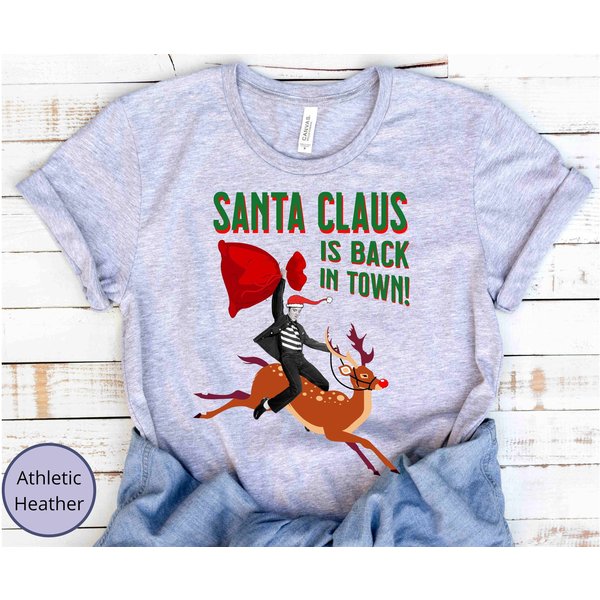 Elvis Christmas T Shirt, Funny Elvis Presley Shirt-image