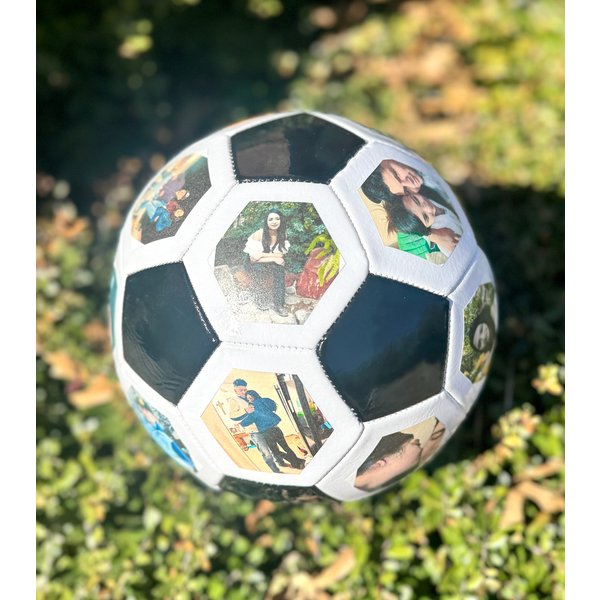 Personalized Picture Soccer Ball, With Photos And Text-image