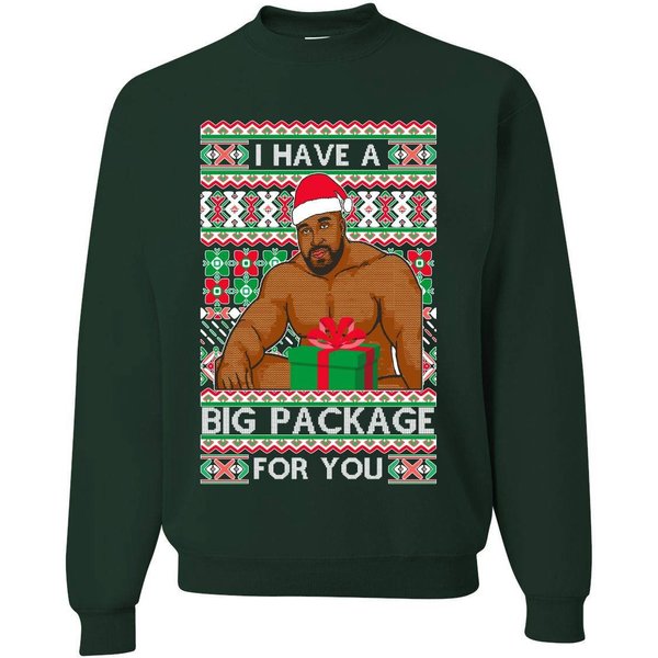 I Have A Big Package Christmas Ugly Christmas Sweater-image