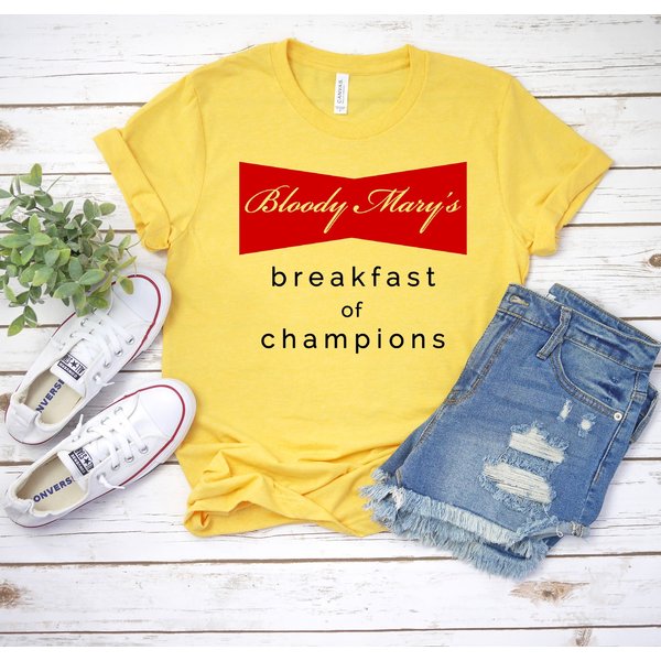 Bloody Marys Breakfast Of Champions Tee Shirt-image