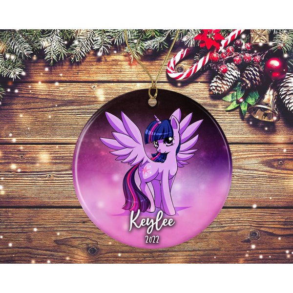 Personalized My Little Pony Ornament, Cute Twilight Sparkle-image