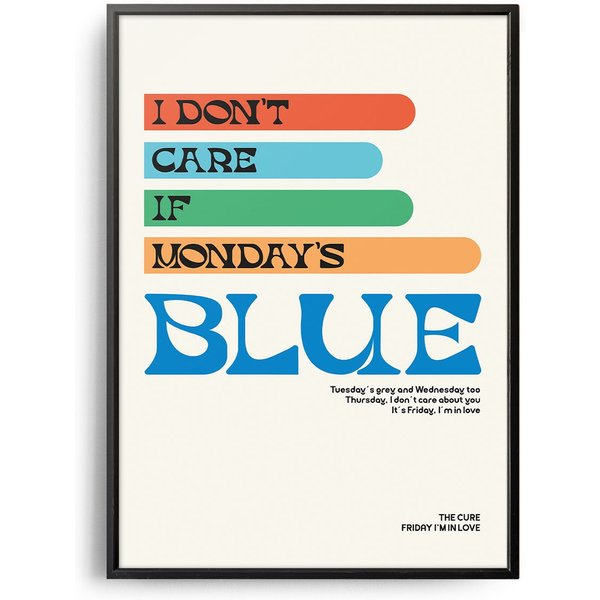 The Cure Friday I'm In Love Music, Music Album Poster-image