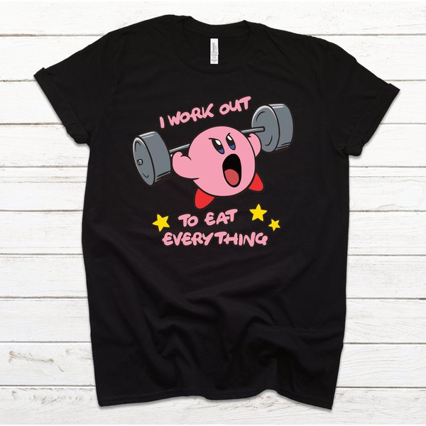 Kirby Workout Shirt, Nintendo Shirt-image