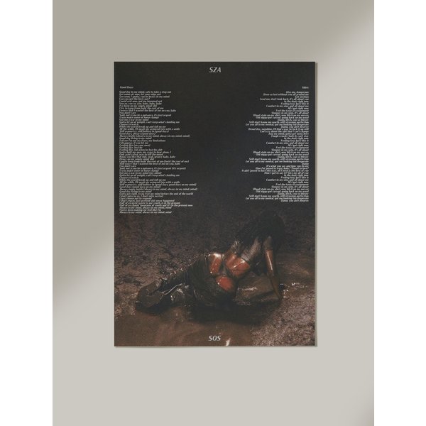 Sza Sos And Good Days Poster For Fans-image