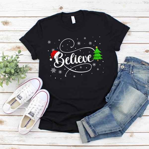 Believe Christmas Shirt-image