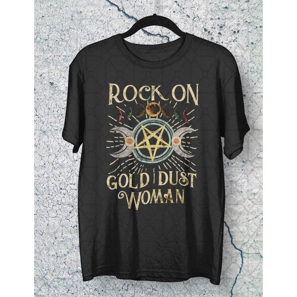 Rock On Gold Dust Woman - Stevie Nicks T Shirt-image