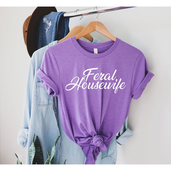 Feral Housewife Tee - Unique Graphic T-Shirt-image