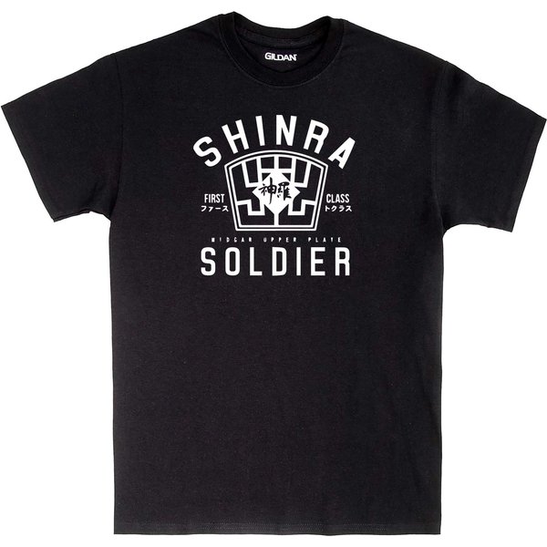 Shinra Soldier Unisex Gaming T-Shirt Adults & Kids Ff7 Fantasy Gamer Tee Shirt-image