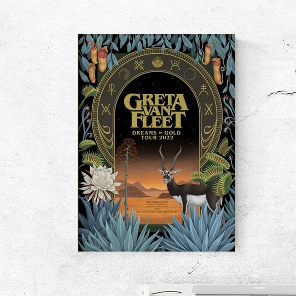 Greta Van Fleet Tour 2022 Posters, Greta Van Fleet 10 Different Posters-image