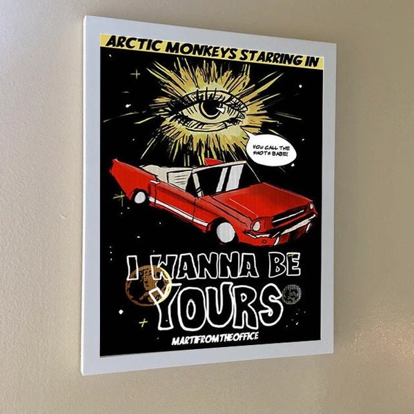 Arctic Monkey I Wanna Be Yours Poster, Music Art-image