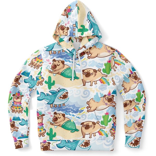 Funny Pugs Hoodie // Adorable Pug Hoodies-image