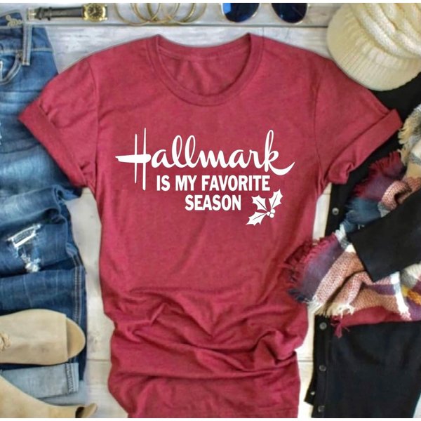 Hallmark Is My Favorite Season, Hallmark Christmas T Shirt-image