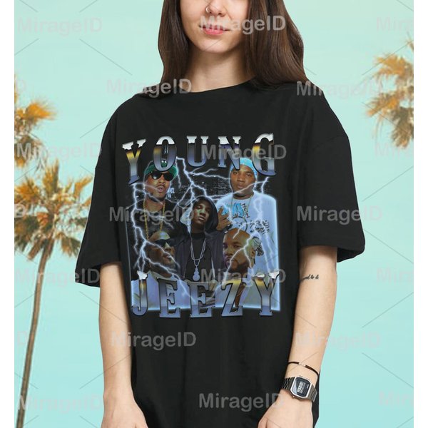 Young Jeezy Shirt 90S Style Bootleg Rap The Snowman-image