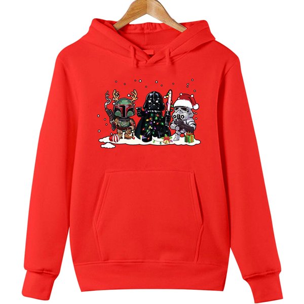 Hoodie Reinder Santa Claus Christmas Hoodie Darth Men Women Cute Xmas