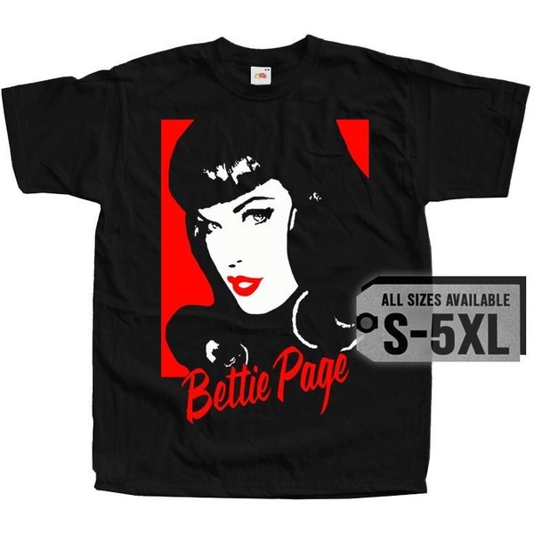 Bettie Page V18 Poster Men T Shirt-image