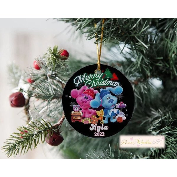 Personalized Blues Clues Ornament, Kids Christmas Ornament, Blues Clues Custom-image
