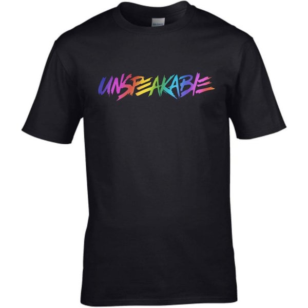 Unspeakable Rainbow Print T-Shirt-image