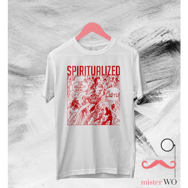 Spiritualized Highest Show On Earth T-Shirt - Spiritualized Shirt, Jason Pierce Shirt, Classic Rock Music-image