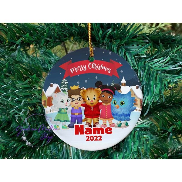 Custom Daniel Tiger And Friends Ceramic Ornament-image