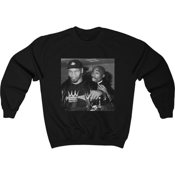 Mike Tyson & Tupac Sweatshirt | Hip Hop Clothing | Rapper Sweatshirt-image