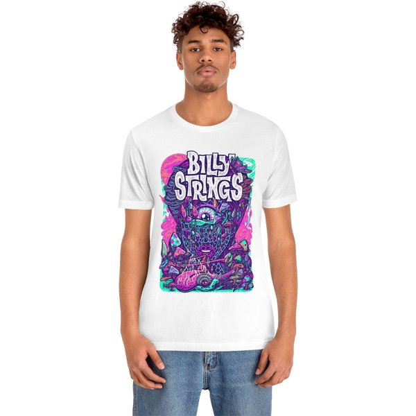 Billy Strings Art Shirt American Guitarist Bluegrass Musician Cary Music Festival 2023 Tour Shirt-image