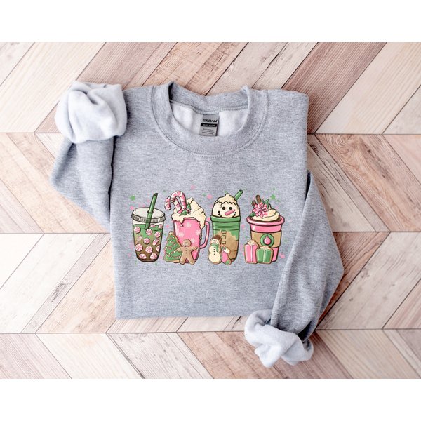 Christmas Coffee Sweatshirt, Christmas Sweatshirt, Coffee Sweatshirt-image