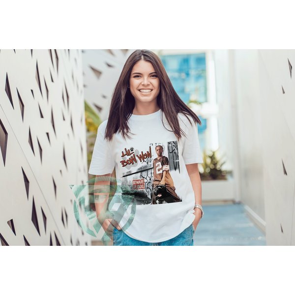 Hiphop Lil Bow Wow Shad Moss T-Shirt : Vintage Beware Of The Dog Shirt-image