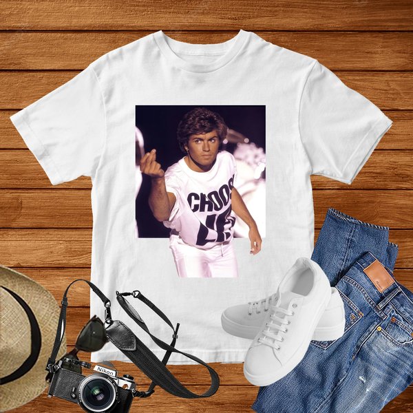 Wham! George Michael Choose Life T-Shirt-image