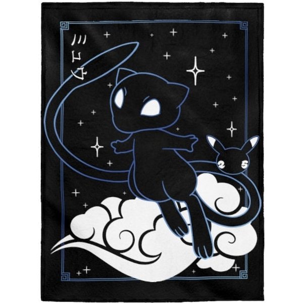 Mew Blanket! Perfect For A Gift, Present, Holiday, Birthday! Japanese Anime-image