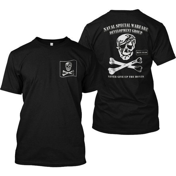 Navy Seal Team Six 6 Nswdg Devgru Blue Team Squadron Double Sided Tshirt-image