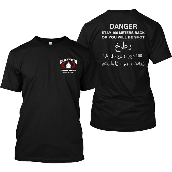 New The Blackwater Templar Knight Baghdad Iraq Double Sided Tshirt-image